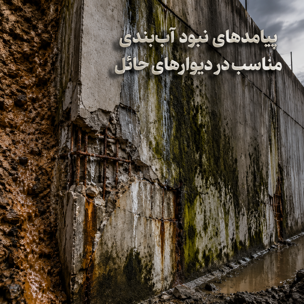 پیامدهای نبود آببندی مناسب در دیوارهای حائل